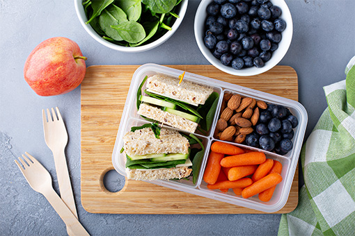 Make a Bento box for a quick and easy lunch!