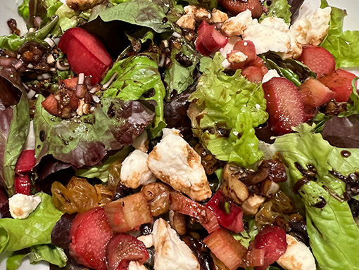 Roasted Rhubarb Salad