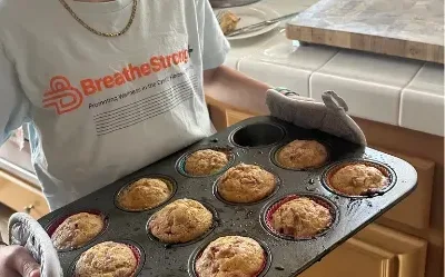 Strawberry Rhubarb Muffins