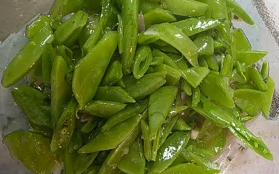 Snow Pea Salad with Tarragon Dijon Dressing