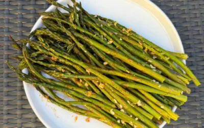 Lemon Garlic Roasted Asparagus